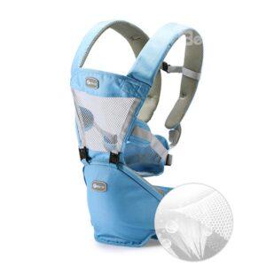 Diamond Blue Cool Mesh Material Baby Hip Seat Carrier