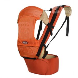 Lively Orange Mesh Material Baby Hip Seat Baby Carrier