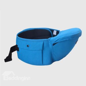 Bright Solid Color Cotton Baby Hip Seat with Big Side Pocket