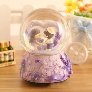 Wonderful Lavender Theme Crystal Ball Desktop Decoration