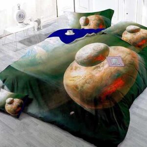 Awesome Planet Luxury Satin Drill 4-Piece Duvet Cover Sets