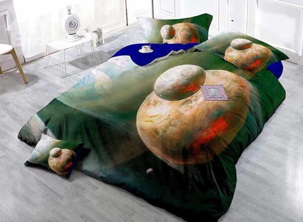 Awesome Planet Luxury Satin Drill 4-Piece Duvet Cover Sets