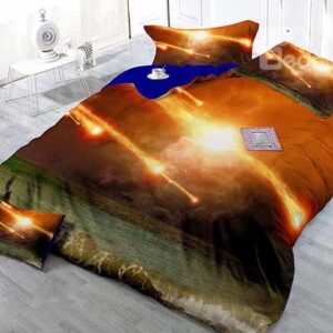 Gorgeous Galaxy Scenery Design Satin Drill 4-Piece Duvet Cover Sets
