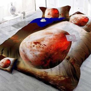 Splendid Planet High-Definition Digital Printing Satin Drill 4-Piece Duvet Cover Sets