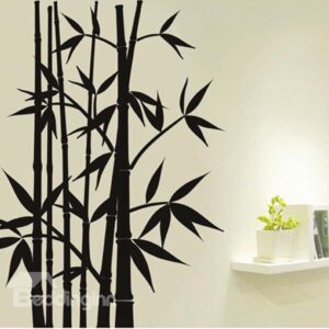 Creative Black Bamboo Forest Removable Wall Sticker