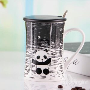 Adorable Panda Pattern Ceramic Coffee Mug