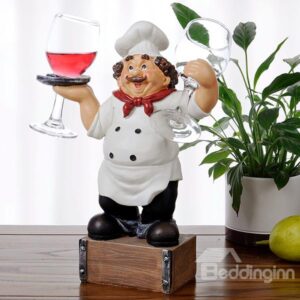 Creative Resin Chef Design Glass Holders