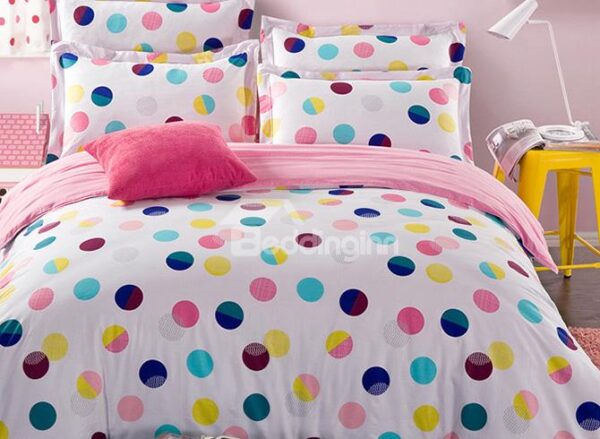 Pure World Polka Dot Pattern Kids Cotton Duvet Cover Sets