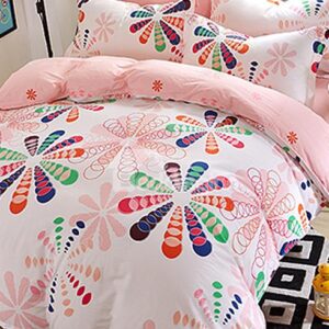 Creative Big Flowers Pattern Kids Cotton Duvet Cover Sets