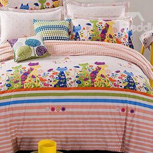 Happy Cats Dreamland Kids Cotton Duvet Cover Sets