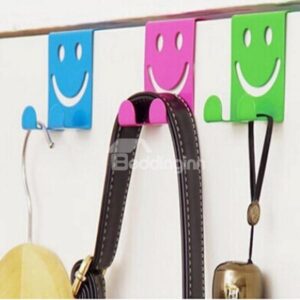 Creative Smiley Face Iron Door Hook