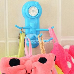 Creative Rotate 6-Hook Bathroom Kitchen Wall Hook