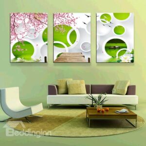 Modern Abstract Art 3-Panel Canvas Wall Art Prints
