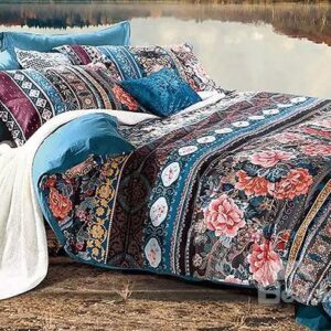 Vintage Jacquard Floral Design Cotton 4-Piece Duvet Cover Sets