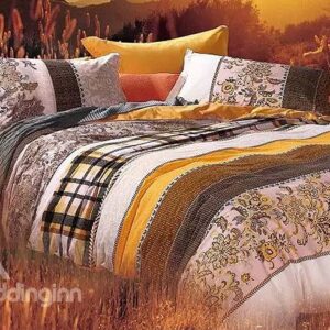 Fabulous Jacquard Design European Style Cotton 4-Piece Duvet Cover Sets