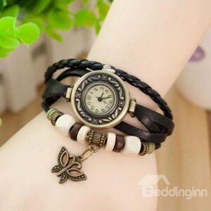 Multi-layer Butterfly Pendant Bracelet Watch
