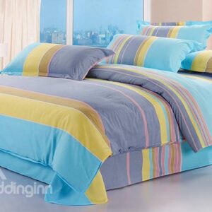 Chic Color Joint Pattern 100% Cotton Kids 3-Piece Duvet Cover Sets