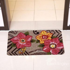 Wonderful Colorful Flowers Anti-Slipping Doormat