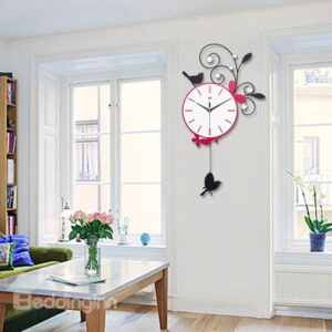 Fabulous Pastoral Style Living Room Wall Clock