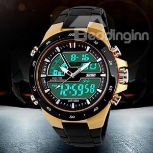 Men's Watch Sports Multi-Functional Dual Time Zones Waterproof Â 