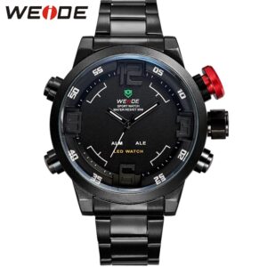 WEIDEÂ® Men's Watch Sports Analog-Digital LED Water Resistant Multi-Function