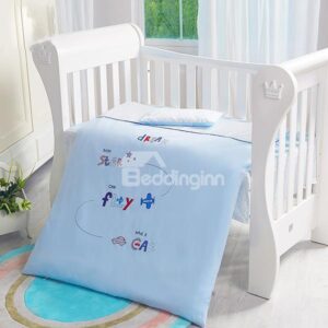Good Boy Planes Embroidery 5-Piece Baby Crib Bedding Sets