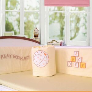 Play with Me Baseball and Letters Print Cotton 6-Piece Crib Bedding Set