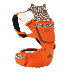 Lovely Giraffe Pattern Multi-Functional 100% Cotton Baby Carrier
