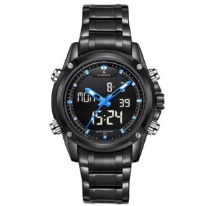 Men's Two Time Zones Chronograph Luminous Pointer Business Watch