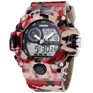 Men's Sports Watch Two Time Zones Luminous Pointer Waterproof