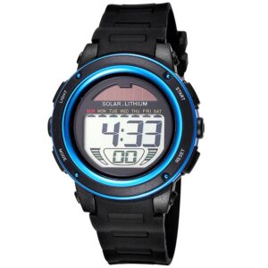 Men's Solar Energy Luminous Digital Sports Watch