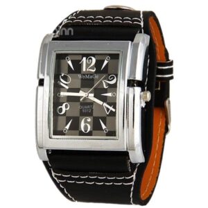 Unisex Square Leather Band Watch