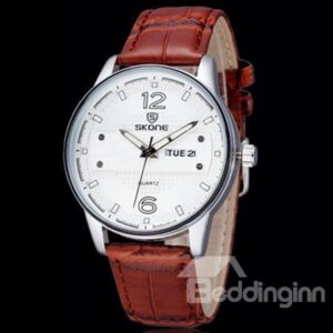 Men's Simple Style Calendar Business Watch