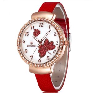 Women's Fashion Diamante Butterfly Dial Watch