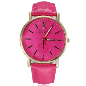 Women's Fashion Multi-Color Pu Band Casual Watch
