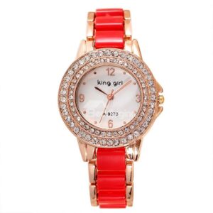 Men's Fashion Fully Diamante Case Bracelet Watch