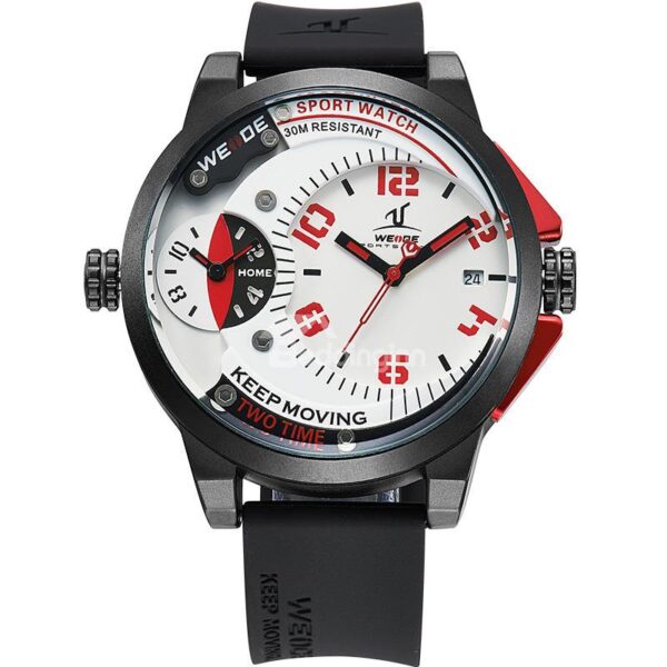 Men's Creative Japanese Quartz Movement Silicon Band Sports Watch