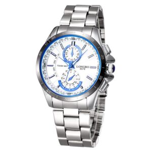Men's Harden Glass Mirror Simple Luminous Pointer Dial Dress Watch