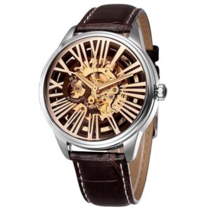 Men's Automatic Self-Winding Skeleton Dial Watch