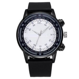 Men's Luminous Pointer Silicon Band Watch