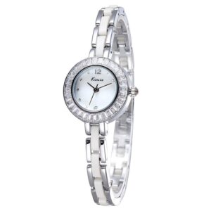 Women's Luxury Shell Diamante Dial Bracelet Watch