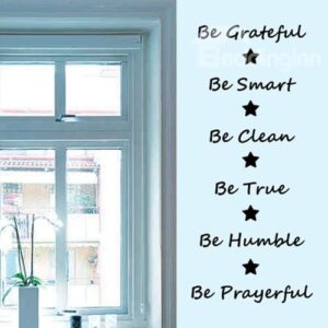 Inspirational English Words and Letters Removable Wall Sticker
