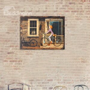 European Style Iron Artwork 3D Bike Wall Art