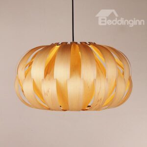 Modern Unique Wooden Bedroom Dining Room Pendant Light