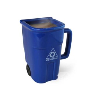 Creative Trash Can Design Ceramic Coffee Mug