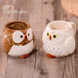 Cute Owl Design Ceramic Coffee Mug